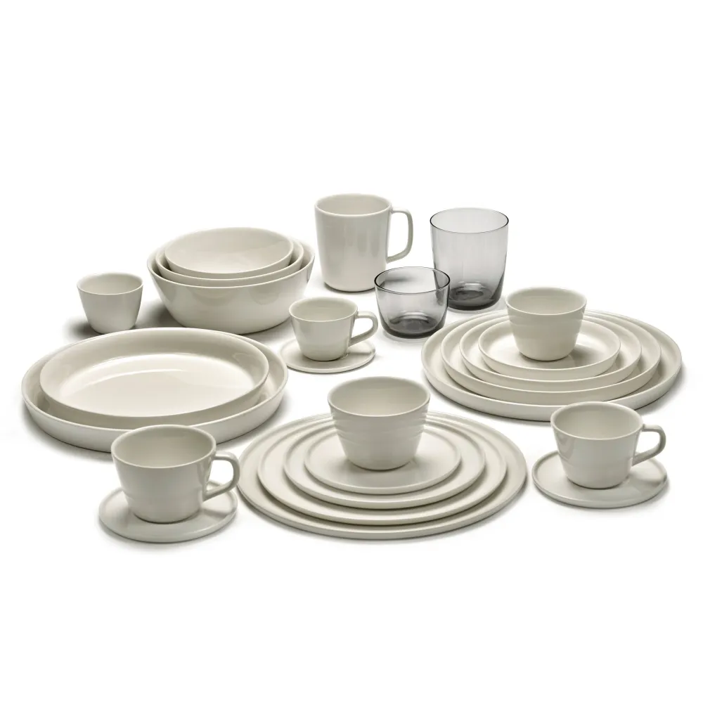 Serax Cena Diep Bord 4 st. - D22 cm - Ivoor Outlet