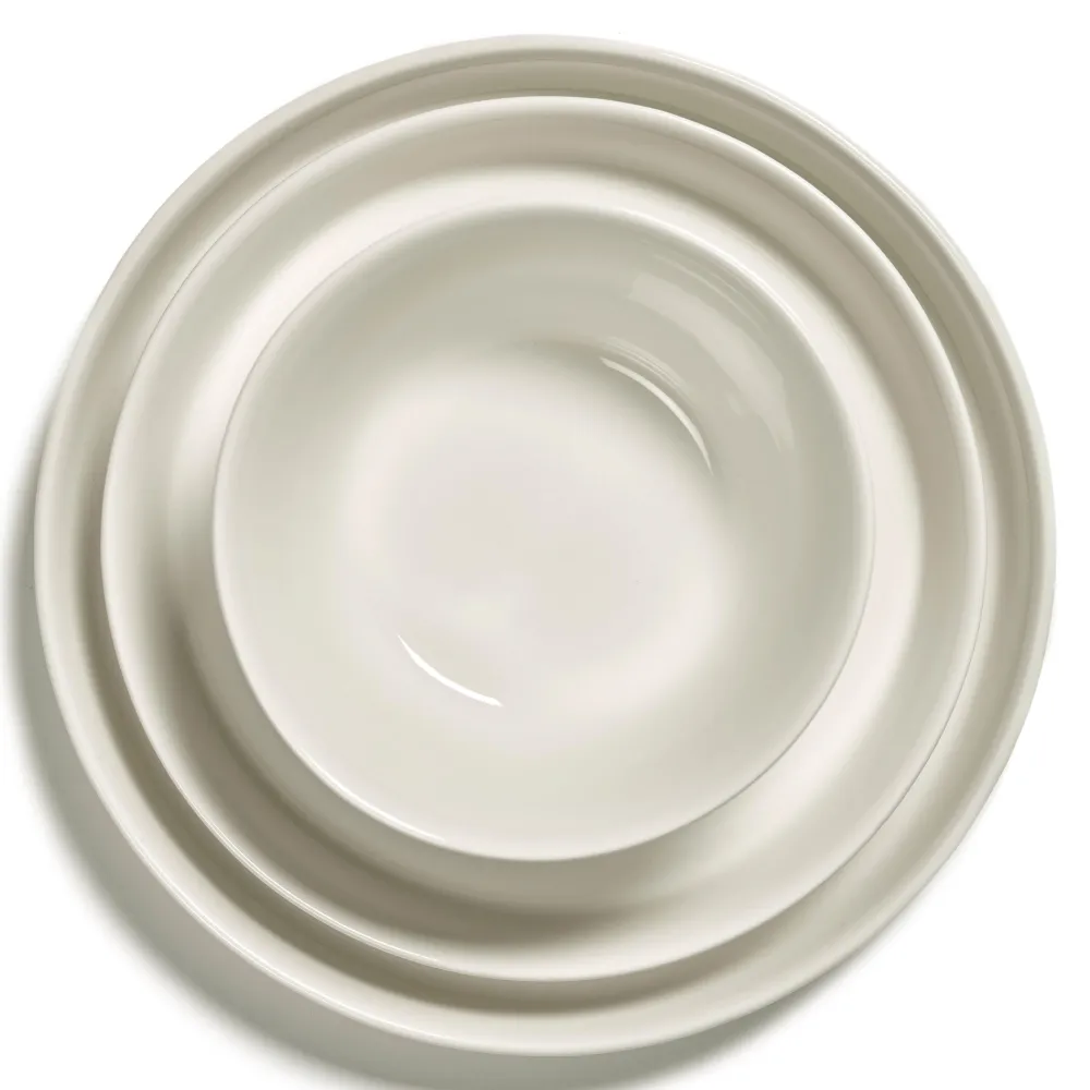 Serax Cena Diep Bord 4 st. - D22 cm - Ivoor Outlet