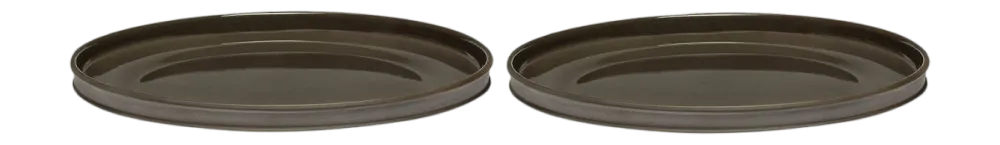 Serax - Kelly Wearstler - Dune Dinerbord D28 cm - Slate - Set van 2