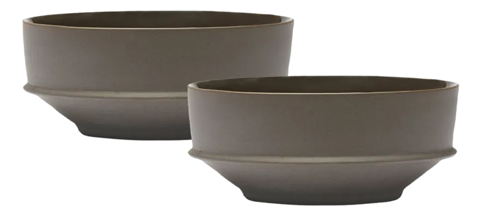 SERAX - Kelly Wearstler - Dune Kom D14,5 cm - Slate - Set van 2