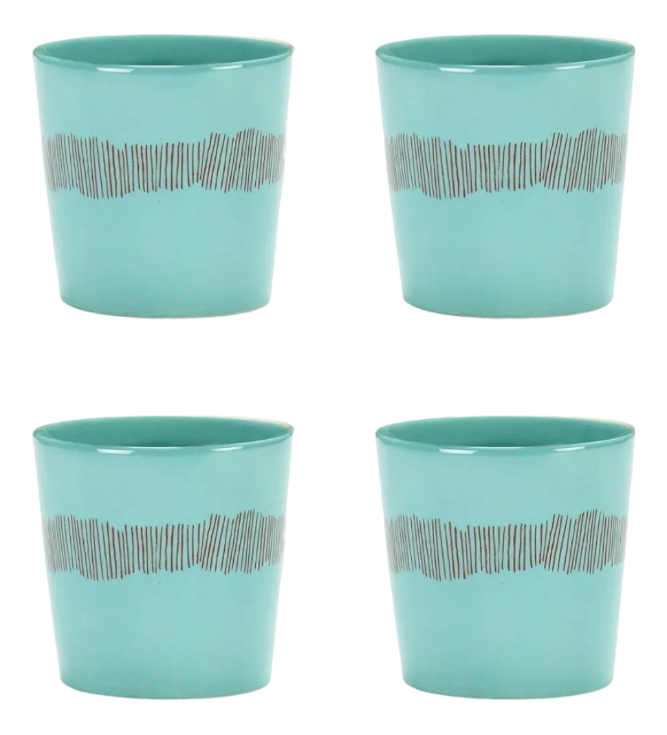 Serax Ottolenghi Feast Koffiekop Azure - 0,25 L - 4 st.