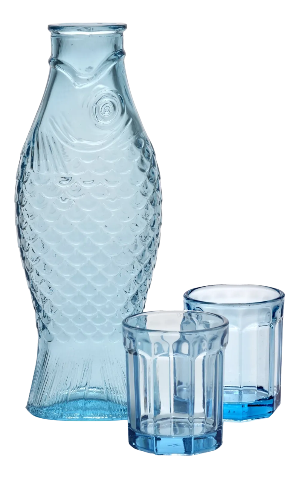 Serax - Paola Navone - Fish & Fish Karaf incl. 2 Glazen - Blauw Clearance