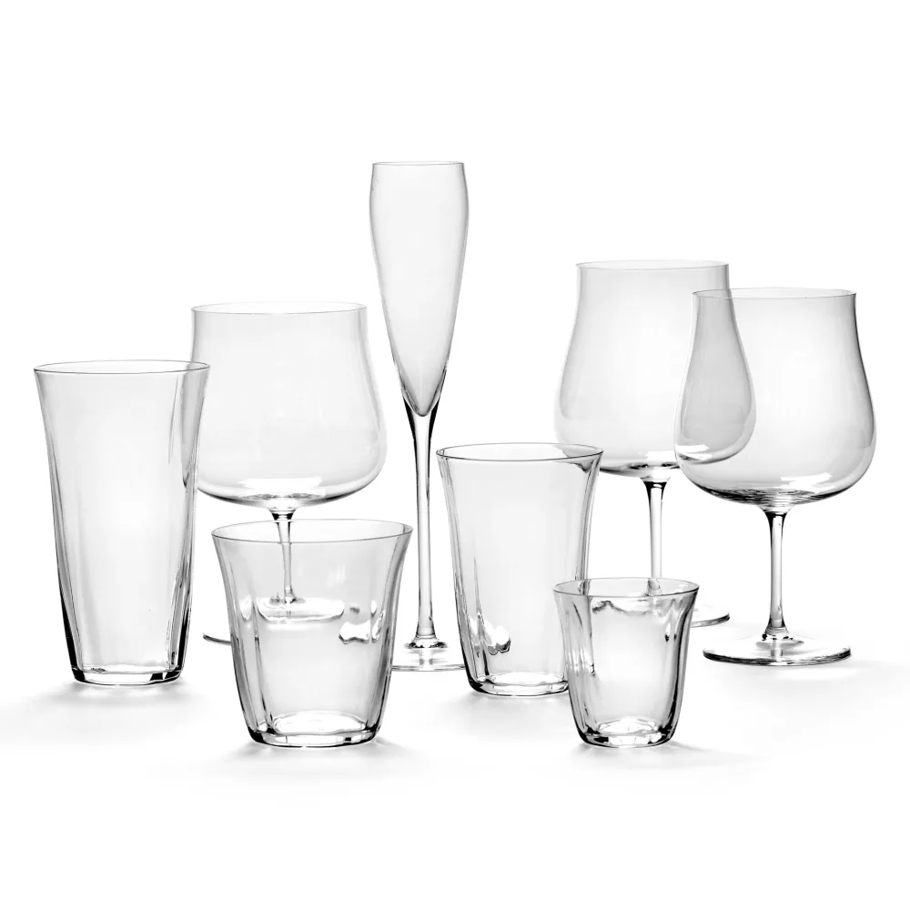 Serax - Sergio Herman - Silhouette Theeglas - Set van 4 Hot