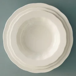 SERAX - Sergio Herman - Silhouette Diep Bord - Wit - Set van 4