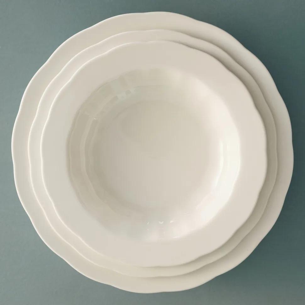 SERAX - Sergio Herman - Silhouette Diep Bord - Wit - Set van 4