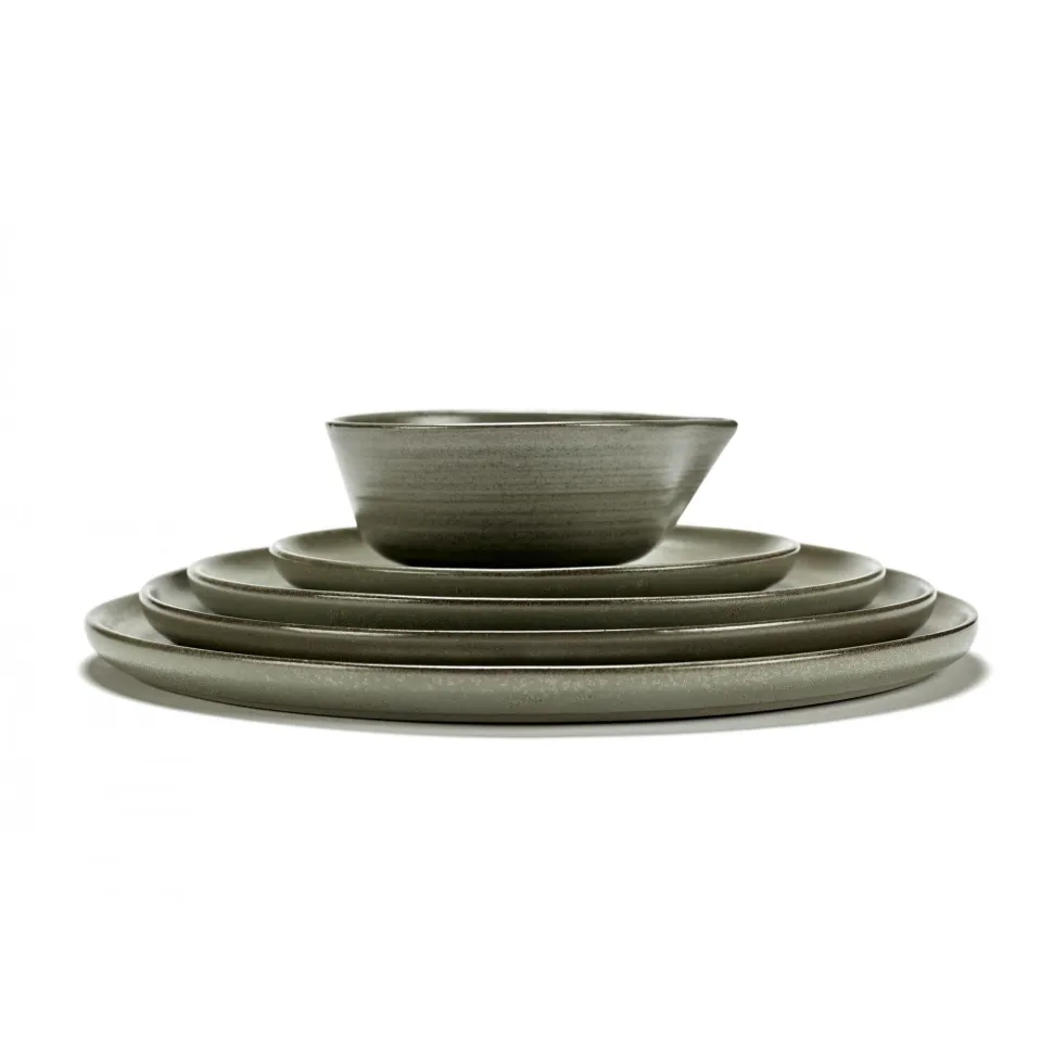 SERAX - Sergio Herman - Surface Bord 4 st. - D27 cm - Camogreen