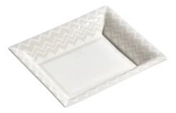 Missoni Serveerbord Luxury Gift Box Zig Zag White Rectangular Tidy Tray Large