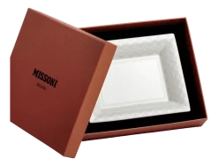Missoni Serveerbord Luxury Gift Box Zig Zag White Rectangular Tidy Tray Large