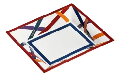 Serveerbord Missoni Luxury Gift Box Nastri Multicolor Rectangular Tidy Tray Large