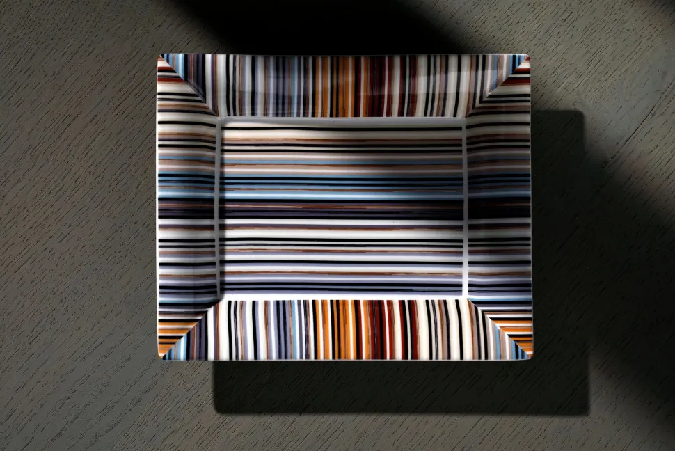 Serveerbord Missoni Luxury Gift Box Stripes Jenkins 148 Rectangular Tidy Tray Large