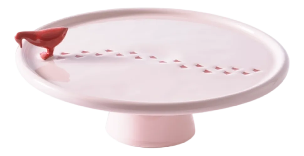 Serveerbord POLSPOTTEN Plate Walking Duck Light Pink