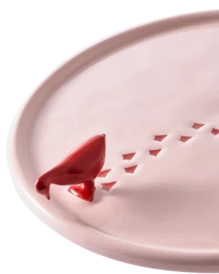Serveerbord POLSPOTTEN Plate Walking Duck Light Pink