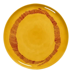 Serveerbord Serax Feast Tableware By Ottolenghi Yellow Stripes Red 35 cm