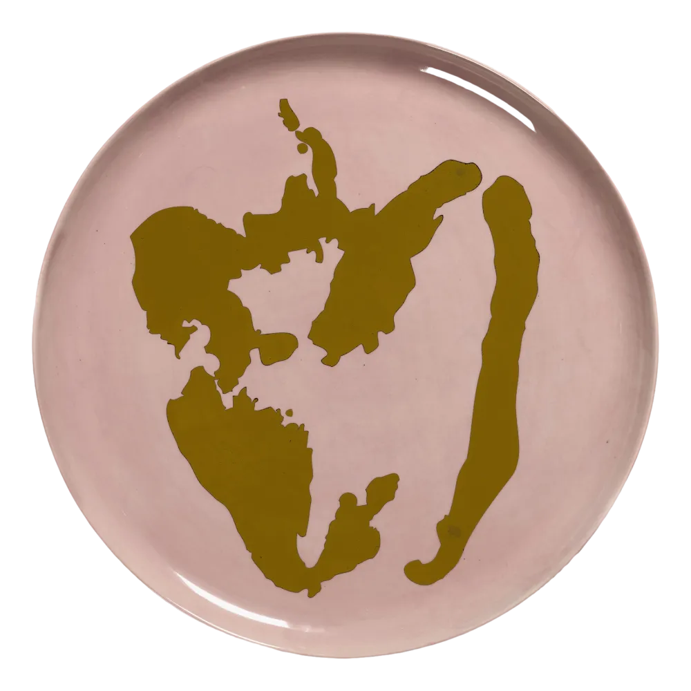Serax Serveerbord Feast Tableware By Ottolenghi Pink Pepper Gold 35 cm Clearance