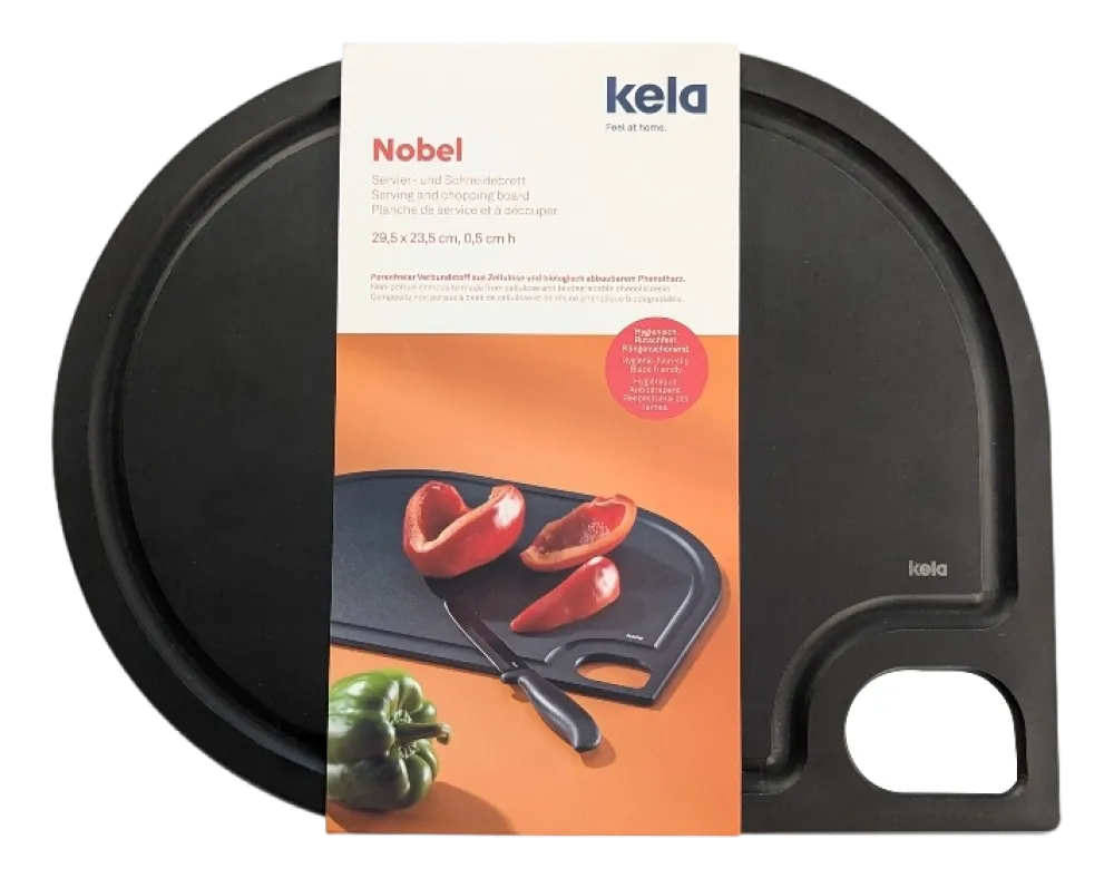 Kela Serveer en Snijplank Nobel Zwart 29,5 x 23,5 cm Best
