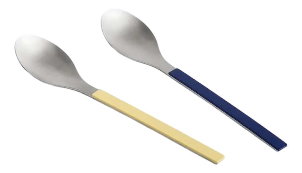Serveerlepel HAY MVS Serving Spoon Dark Blue Yellow (Set of 2)