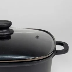 Serveerpan Kela Atura Vierkant Zwart 28 cm
