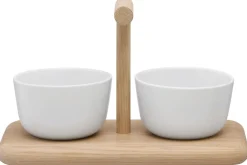 L.S.A. Serveerplank Dine met 2 Schalen Diep Discount
