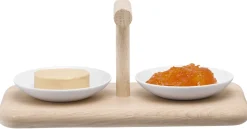 L.S.A. Serveerplank Dine met 2 Schalen Laag Online