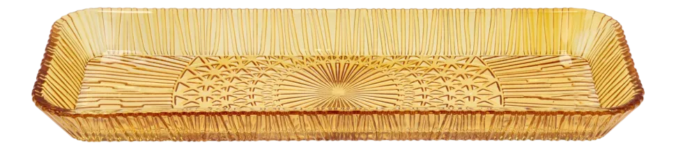 Serveerschaal Bitz Kusintha Rectangular Amber 38 x 14 cm (6-delig)