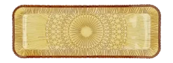 Serveerschaal Bitz Kusintha Rectangular Amber 38 x 14 cm (6-delig)