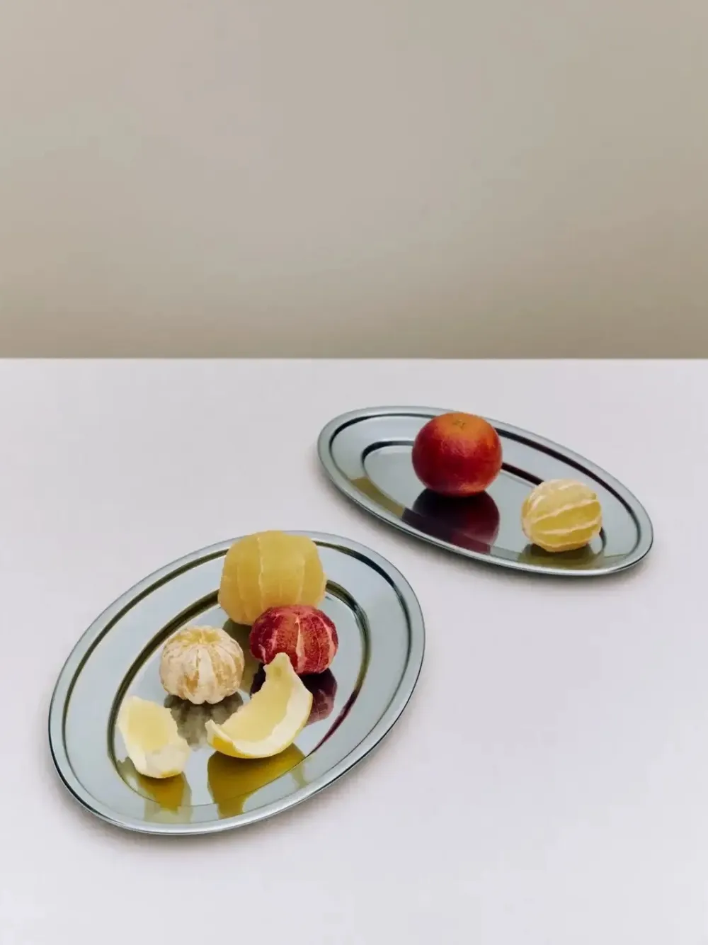 HAY Serveerschaal Essential Steel Oval Dish Large Stainless Steel