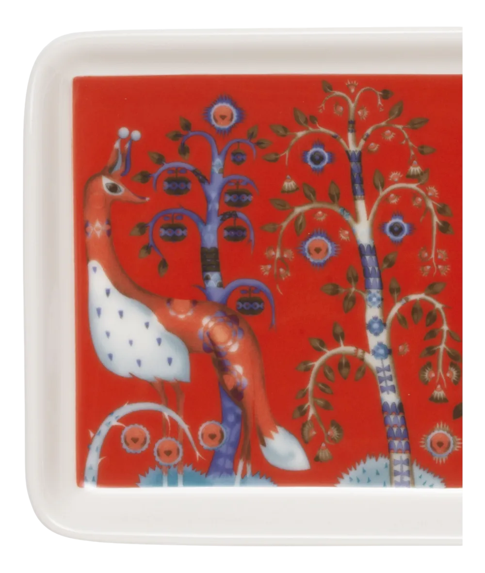 Iittala Serveerschaal Taika Rechthoek Rood (12 x 24 cm) Hot