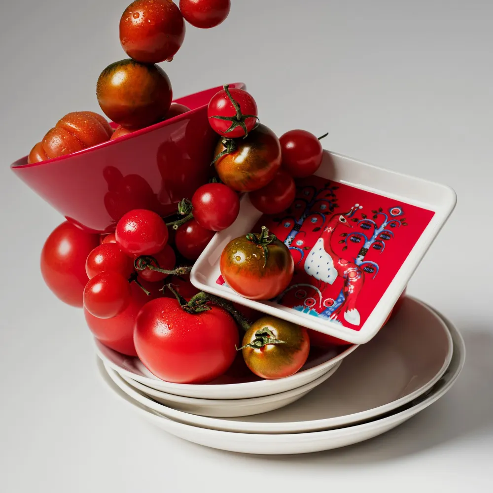 Iittala Serveerschaal Taika Rechthoek Rood (12 x 24 cm) Hot