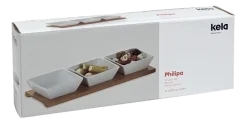Kela Serveerschaal Philipa Wit (Set van 3) Best