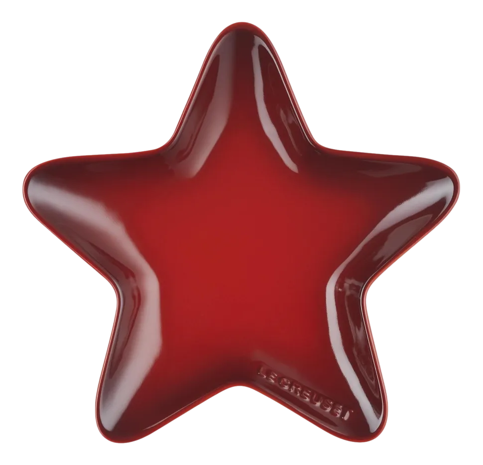 Serveerschaal Le Creuset Ster Kersenrood
