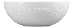 Le Creuset Serveerschaal Winter Holly Collection White 25 cm Clearance