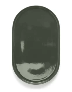Serveerschaal Marc O'Polo Moments Olive Green 40 x 24,5 cm