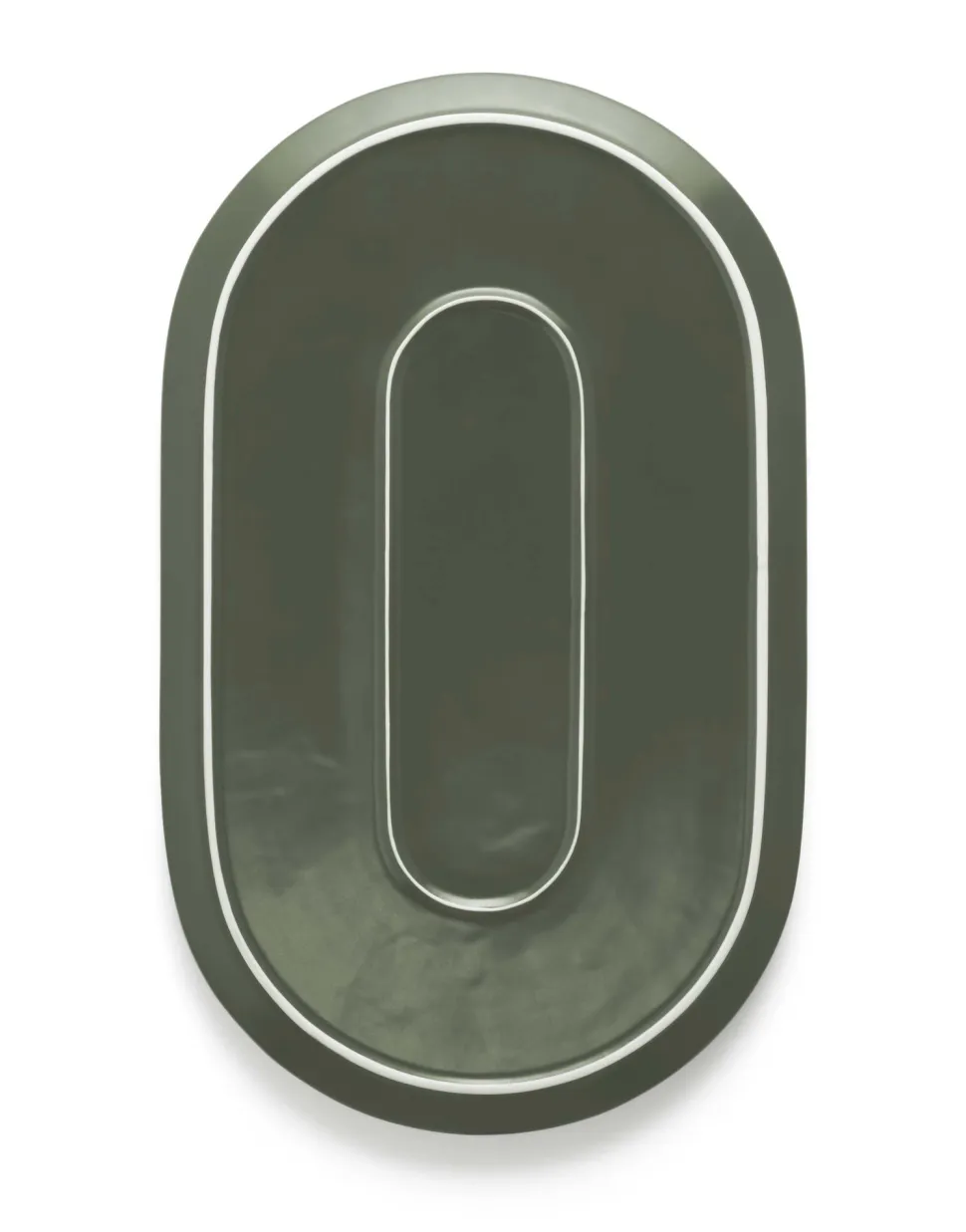 Serveerschaal Marc O'Polo Moments Olive Green 40 x 24,5 cm