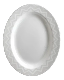 Missoni Serveerschaal Zig Zag White Oval Dish 36 cm