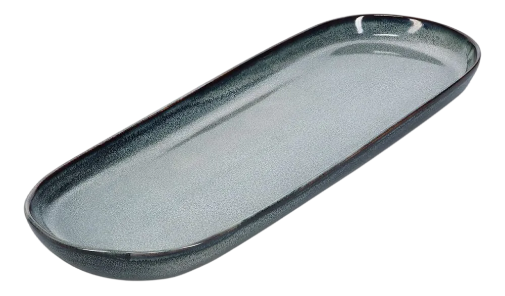 Salt & Pepper Serveerschaal Meridian Green / Blue 38,5 x 14 cm Best