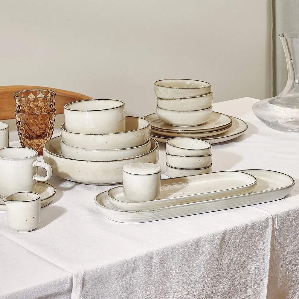 Salt & Pepper Serveerschaal Meridian Ivory 29 x 10 cm Outlet