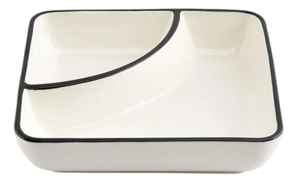 Salt & Pepper Serveerschaal Nero White 14,5 cm Best