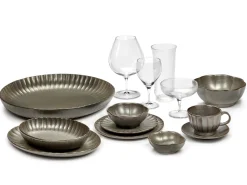 Serveerschaal Serax Inku Tableware Green M 32 x 32 x 5 cm