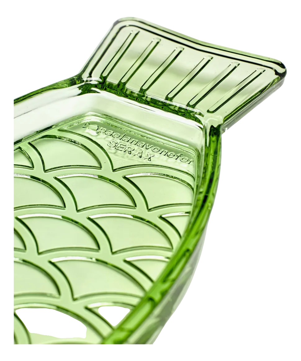 Serveerschaal Serax N1 Fish & Fish Green 23 x 10 cm