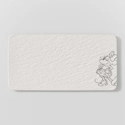 Serveerschaal Villeroy & Boch Manufacture Rock Mickey Mouse Blanc 35 x 18 cm