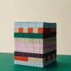 HAY Servet Pattern Napkins Cocktail Light Pink And Red Grid (Set van 20) Discount