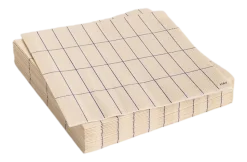 Servet HAY Pattern Napkins Lunch Off-White And Blue Grid (Set van 20)