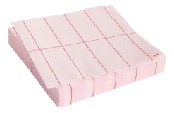 HAY Servet Pattern Napkins Lunch Light Pink And Red Grid (Set van 20) Outlet