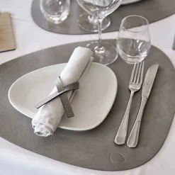Servethouder Lind DNA Loop Hippo Anthracite-Grey (Set van 4)