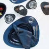 Servethouder Lind DNA Loop Hippo Black-Anthracite (Set van 4)