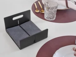 Lind DNA Servethouder Nupo Black/Alu Anthracite