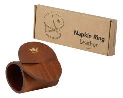 Dutchdeluxes Servetring Leather Vintage Cognac (Set van 4) New