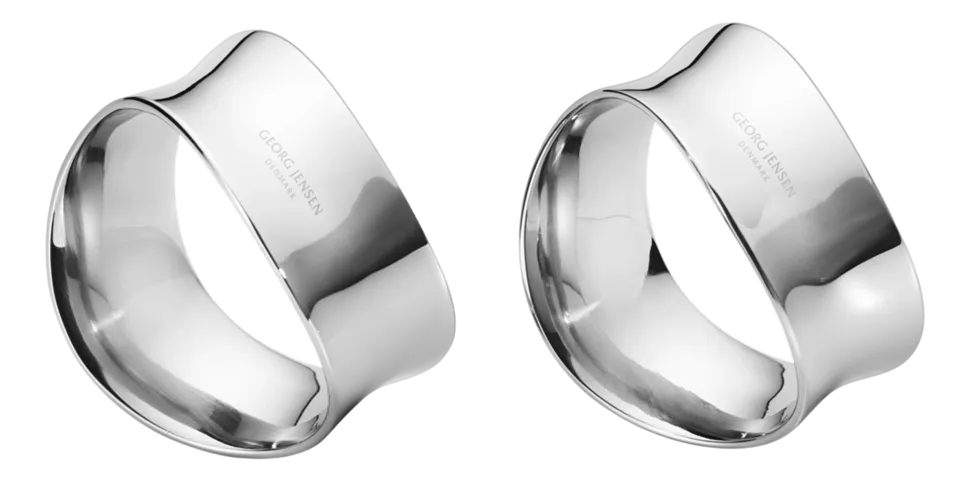 Servetring Georg Jensen Cobra RVS (Set van 2)