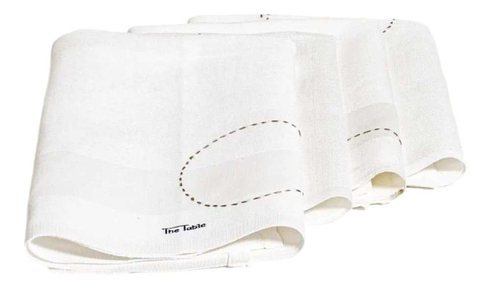 The Table Servet Back Home Rice And Beige (Set van 4) New