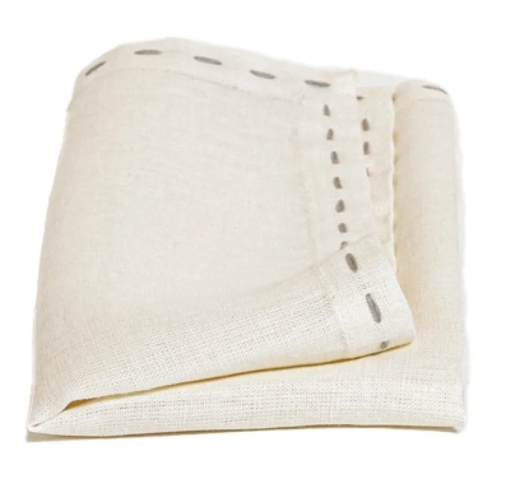 The Table Servet Weave Linnen Rice And Grey (Set van 2) Online